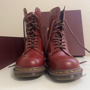 Oxblood made in England 10 eye dr martens